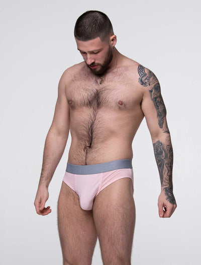 Mesh Panel Briefs - Peninsula Peach - boxmenswear - {{variant_title}}