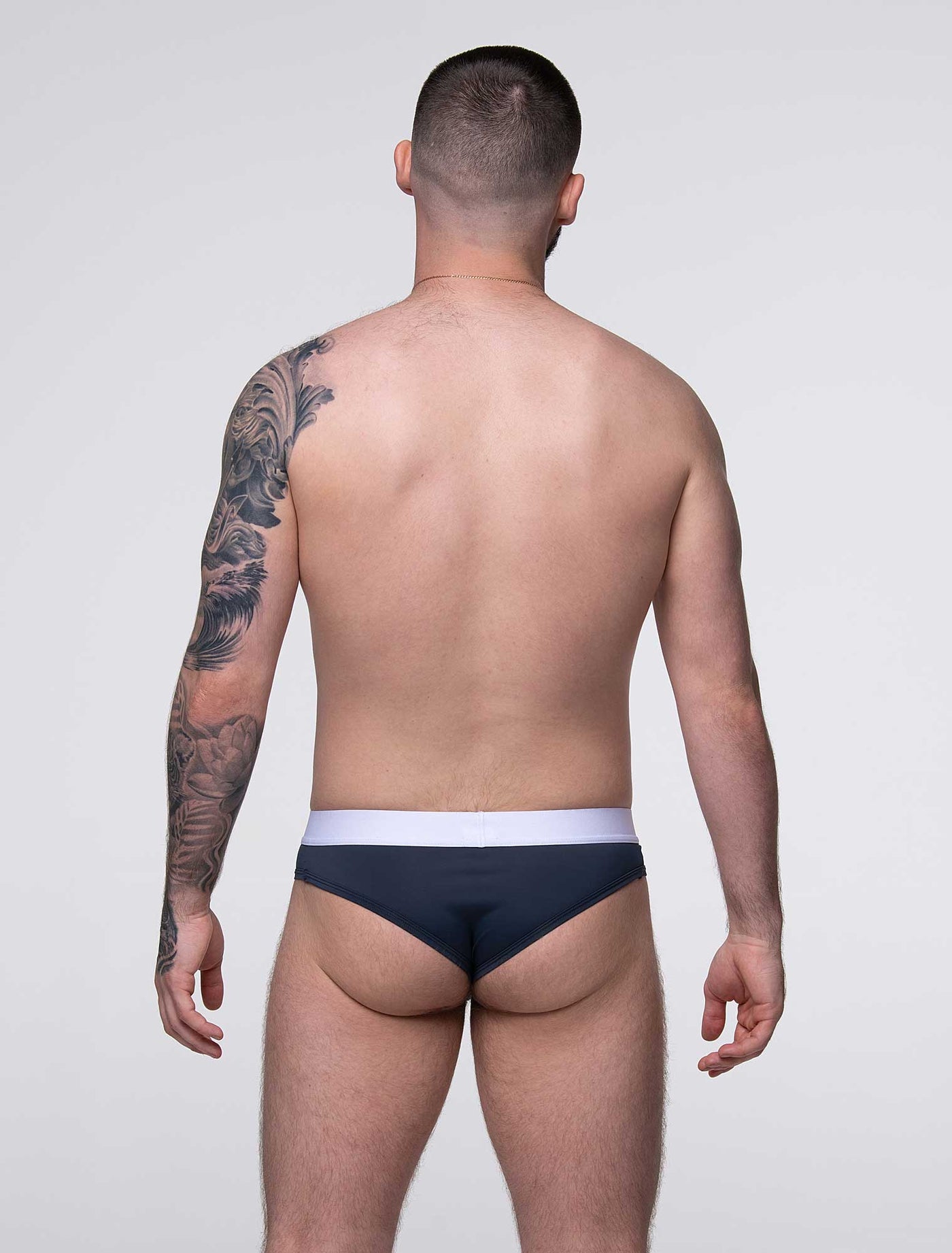 Mens Curved Mesh Thongs - Navy - boxmenswear - {{variant_title}}