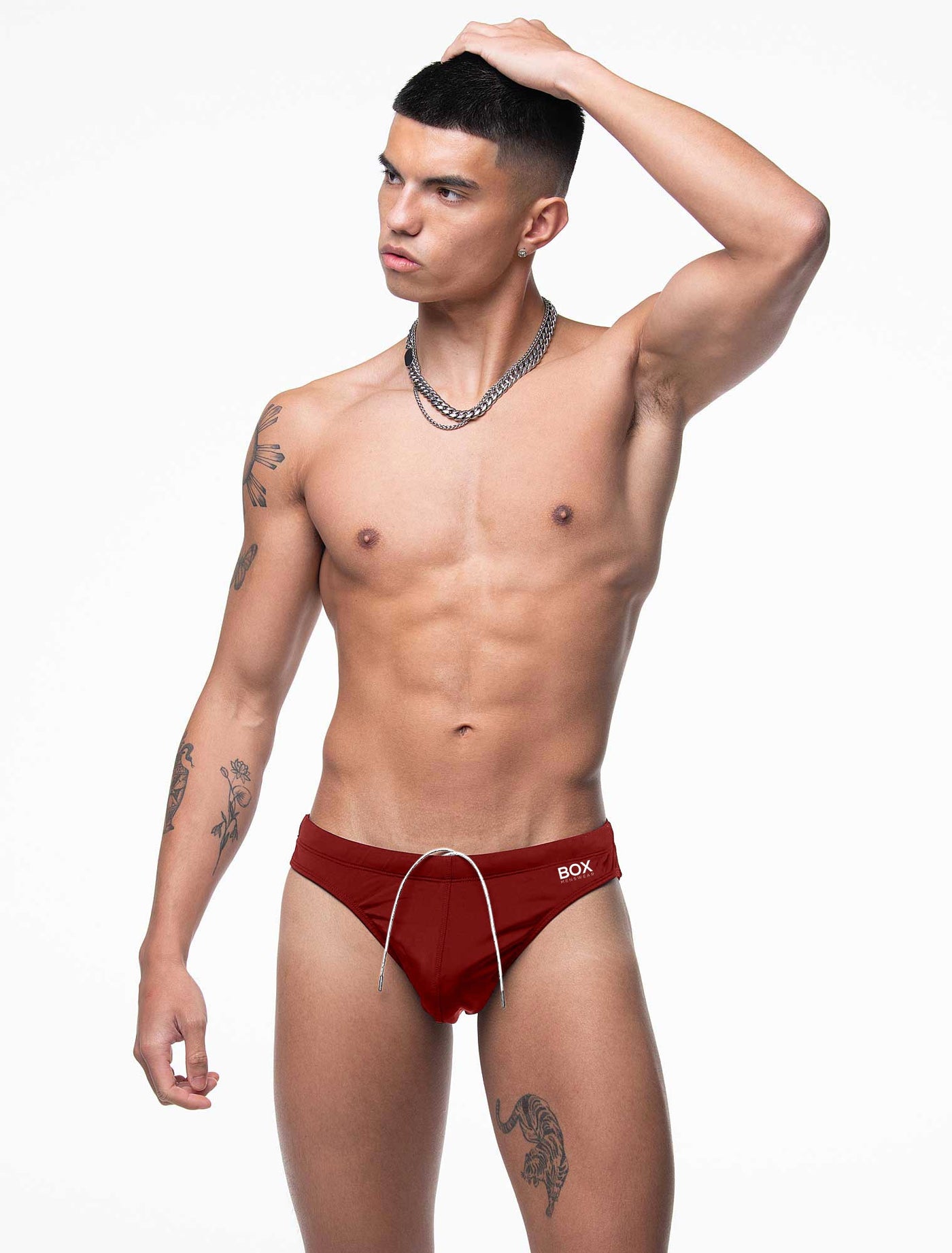 Swimming Trunks - Burgundy - boxmenswear - {{variant_title}}