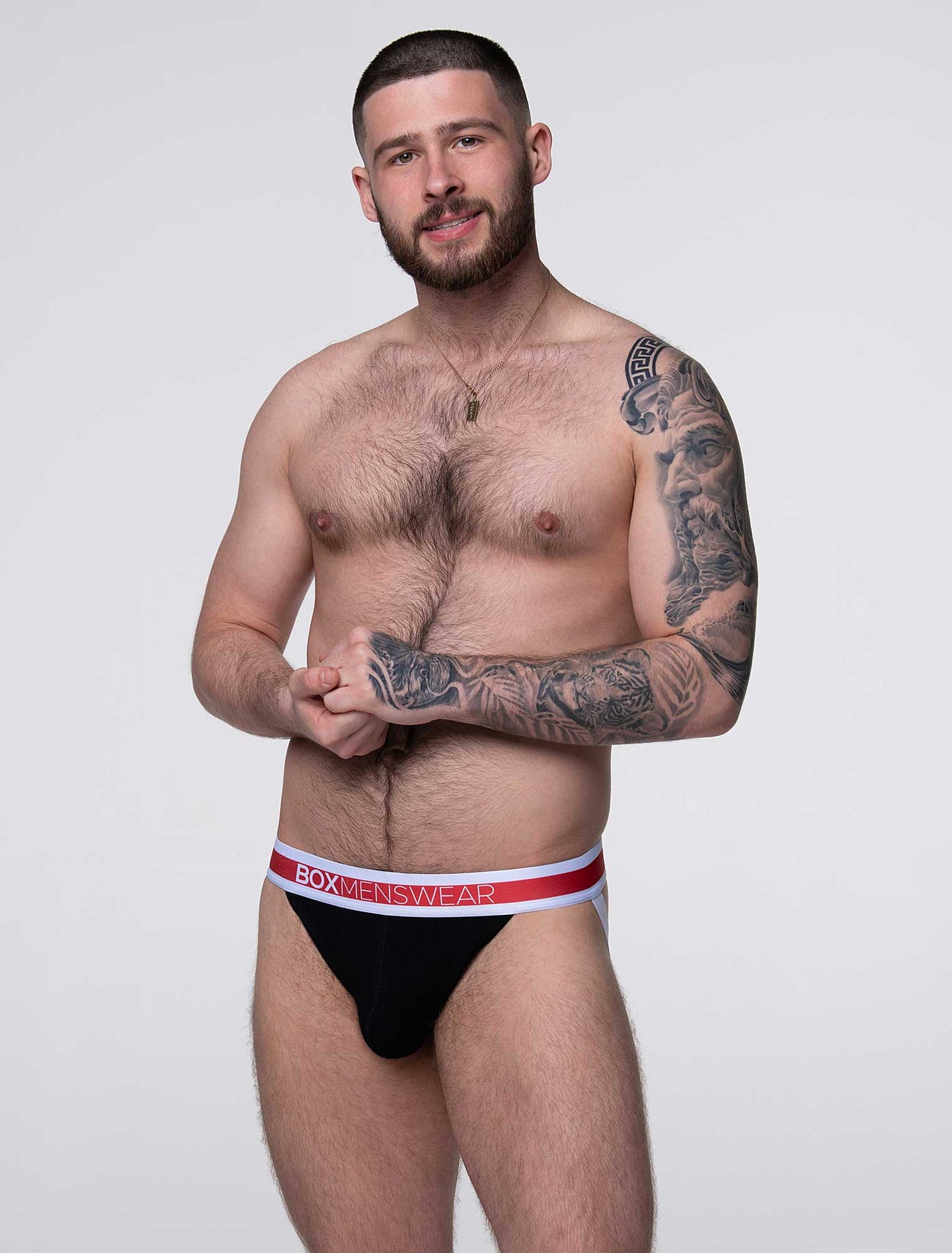 '90s Knit Jockstrap - Jaguar Black - boxmenswear - {{variant_title}}