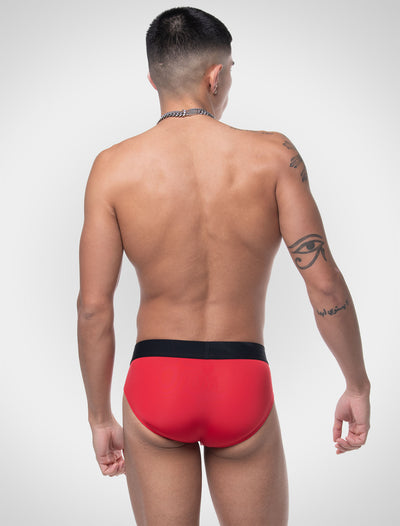 Prince Fit Briefs - Red & Black - boxmenswear - {{variant_title}}