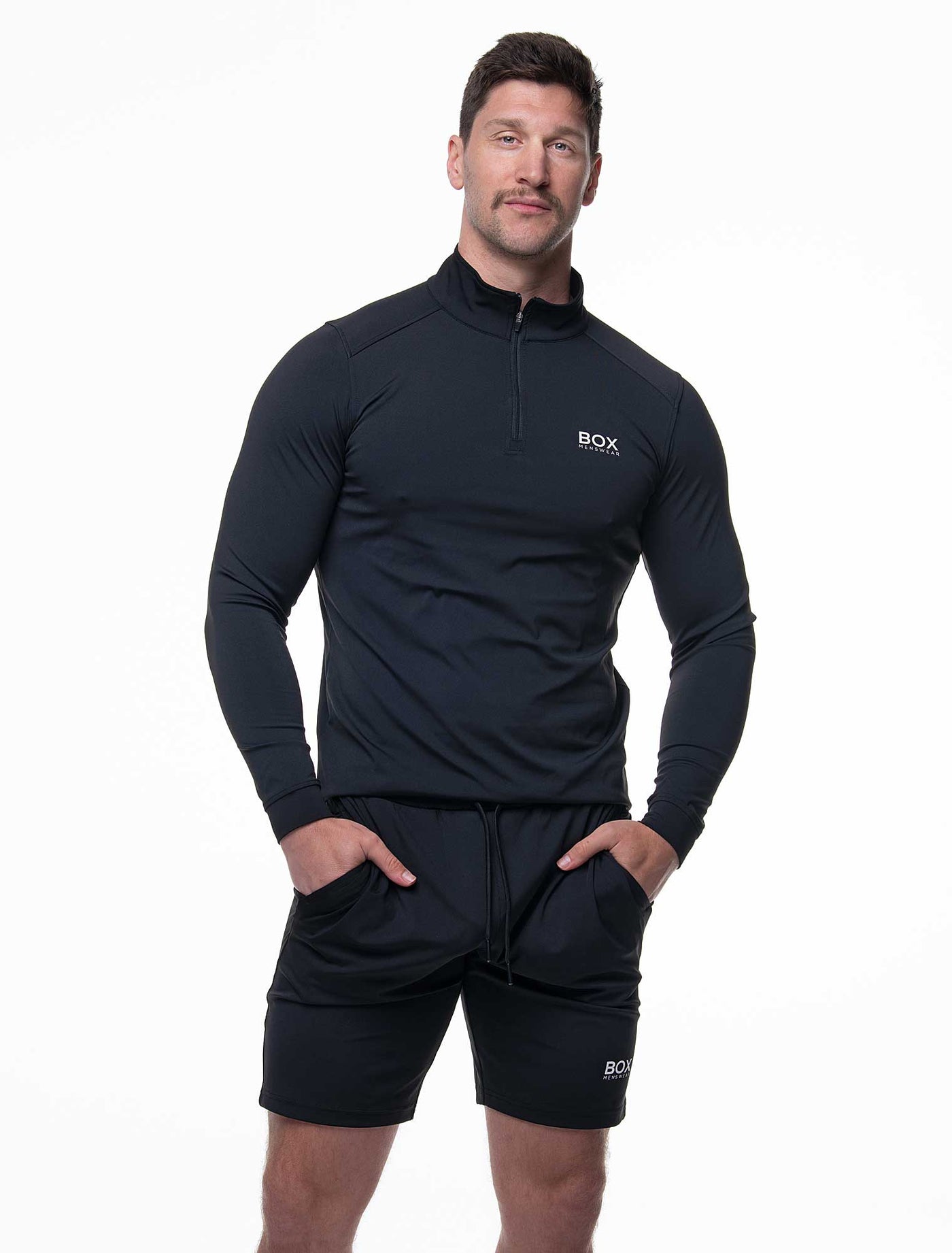 Active Panelled Sports Shorts - Black - boxmenswear - {{variant_title}}