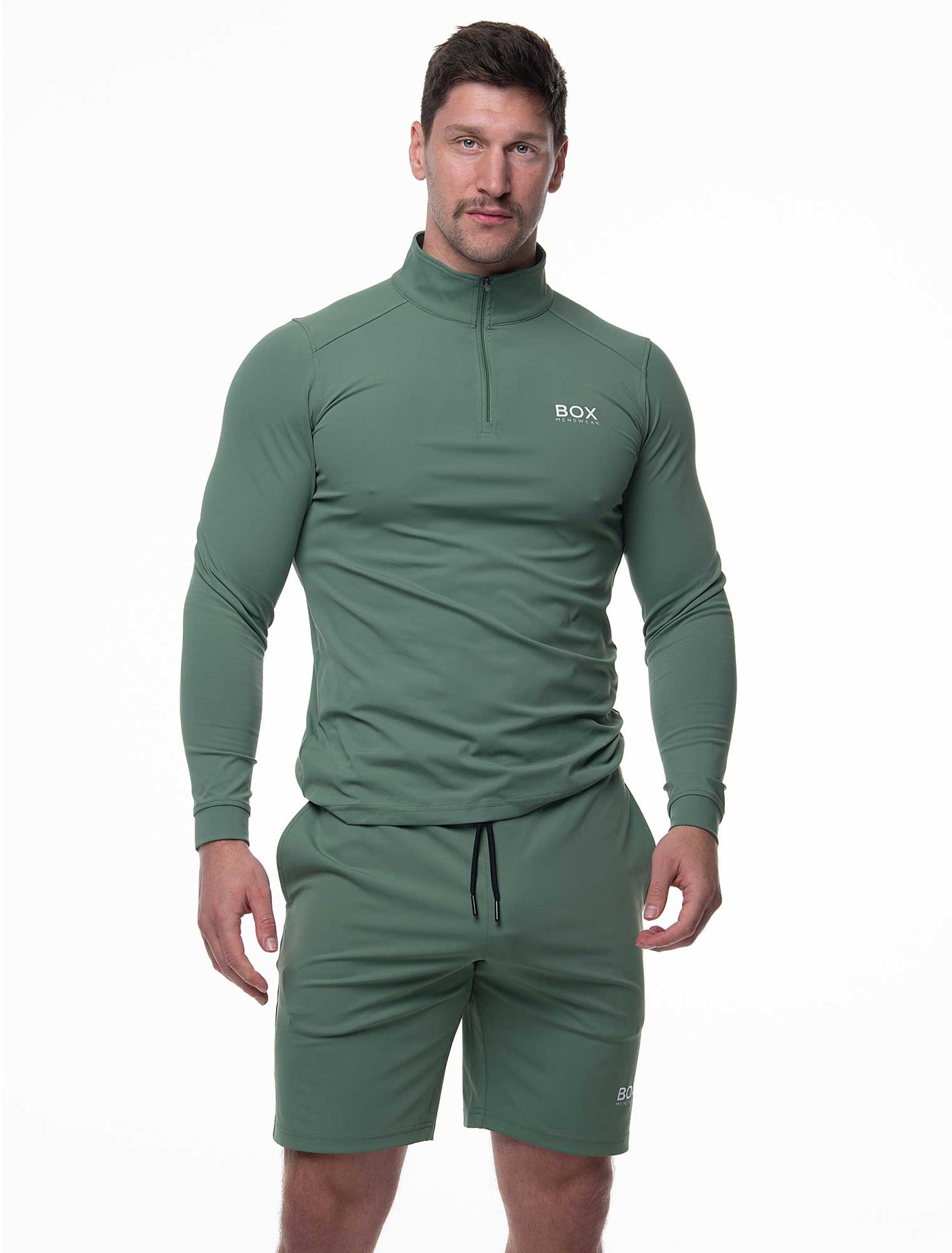 Active Panelled Sports Shorts - Green - boxmenswear - {{variant_title}}