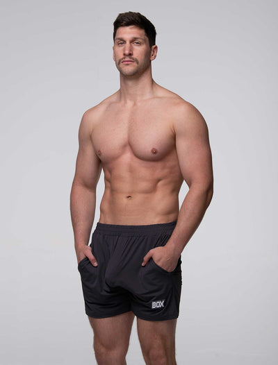 Mesh Football Shorts - Defence Grey - boxmenswear - {{variant_title}}