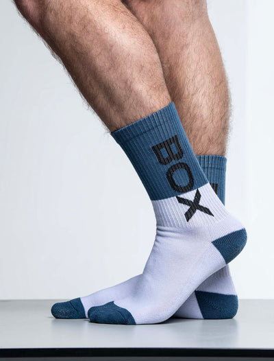 Box Sports Socks - Teal Colour Block - boxmenswear - {{variant_title}}