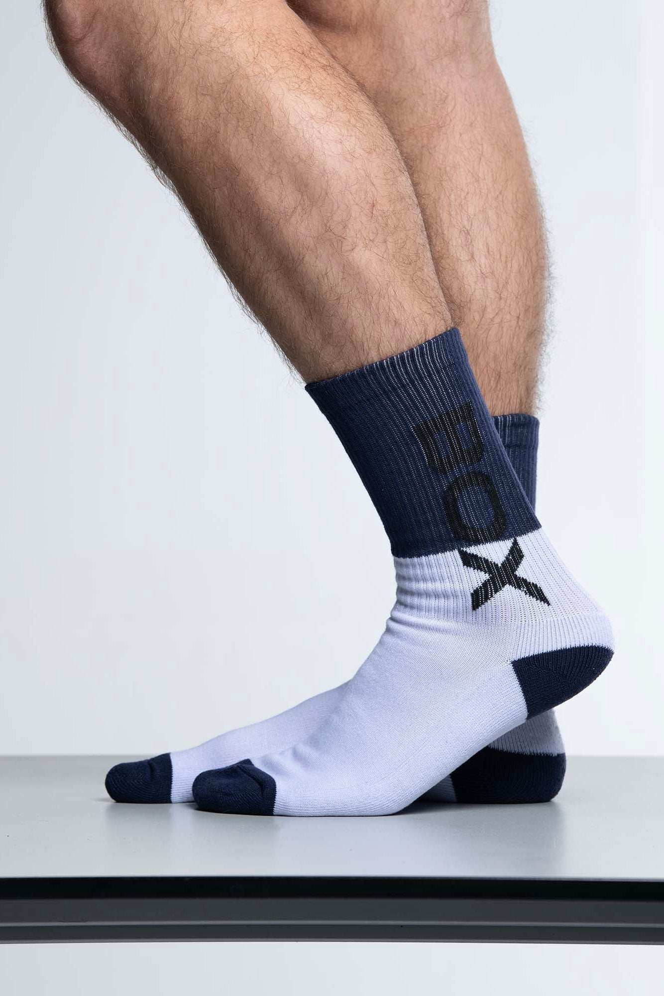 Box Sports Socks - Deep Navy Colour Block - boxmenswear - {{variant_title}}