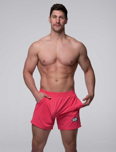 Mesh Football Shorts - Mascot Pink - boxmenswear - {{variant_title}}