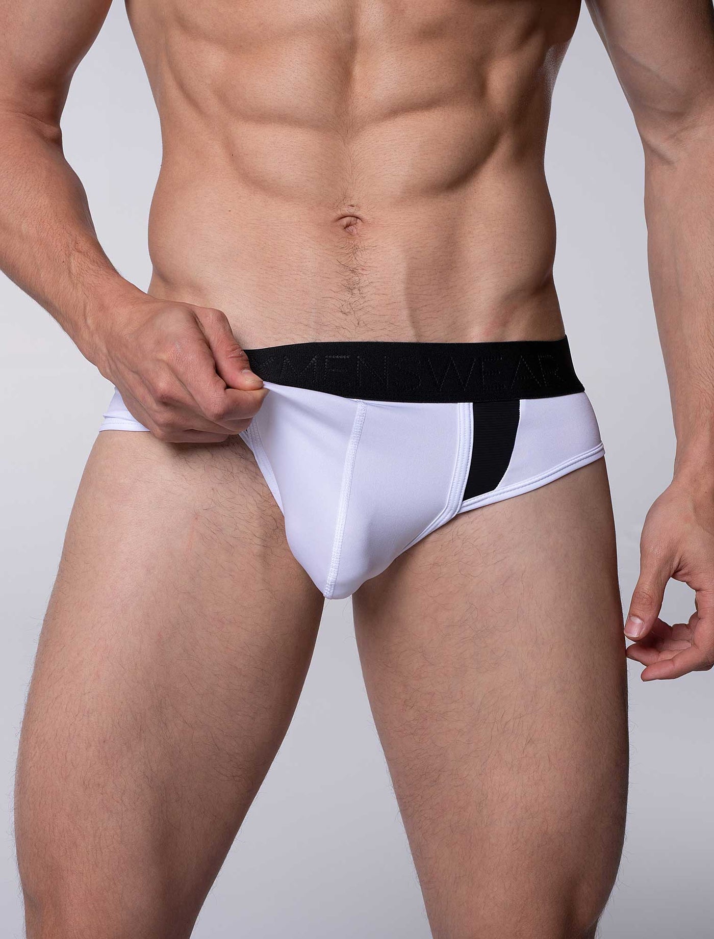 Motion Mesh Briefs - White - boxmenswear - {{variant_title}}