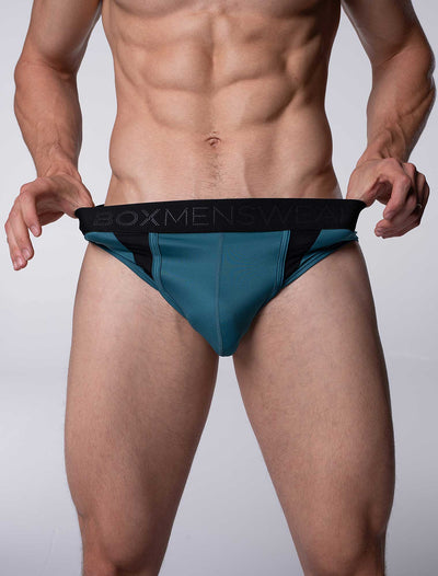 Motion Mesh Briefs - Aqua - boxmenswear - {{variant_title}}