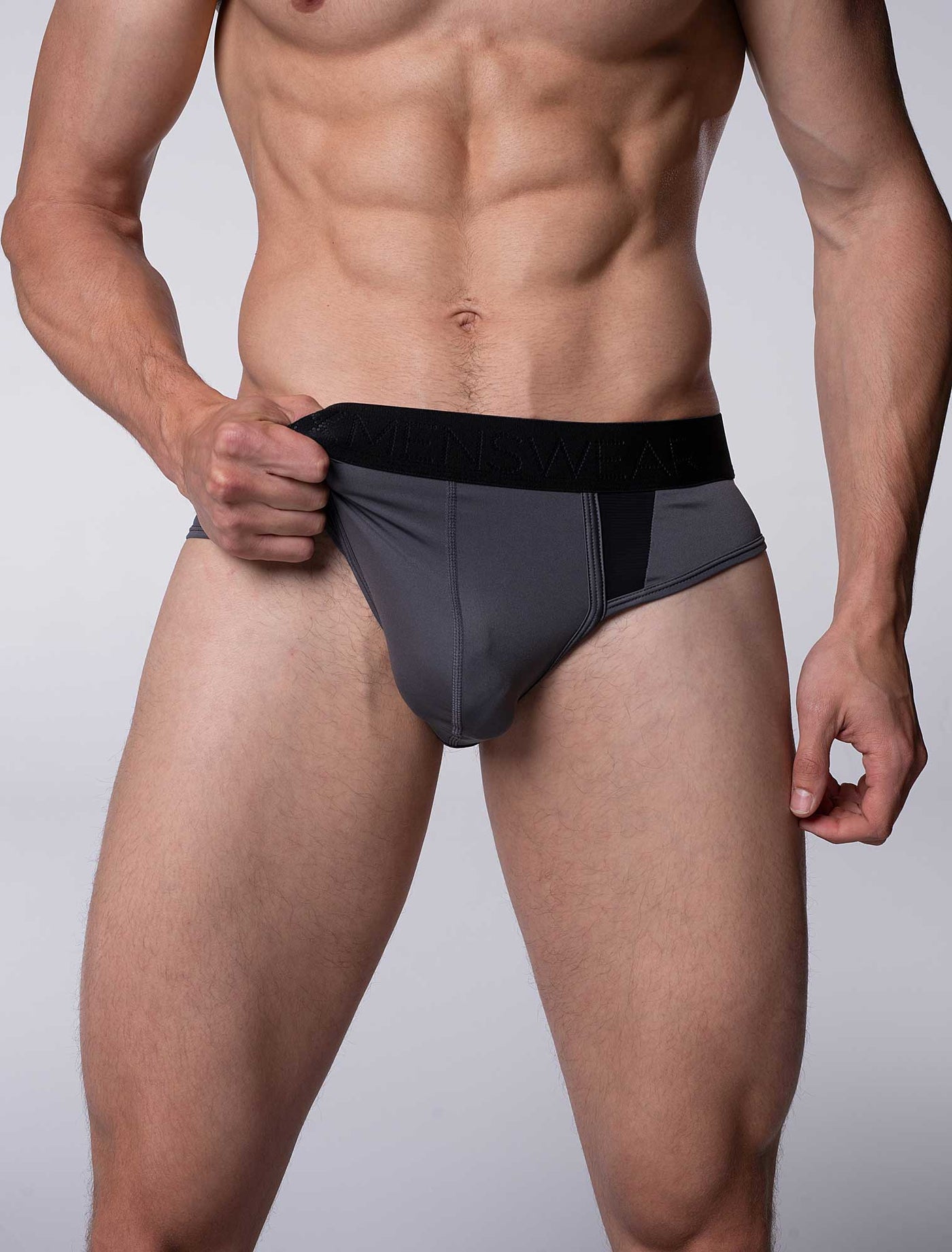 Motion Mesh Briefs - Grey - boxmenswear - {{variant_title}}