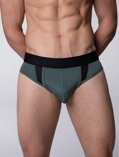 Motion Mesh Briefs - Military Green - boxmenswear - {{variant_title}}