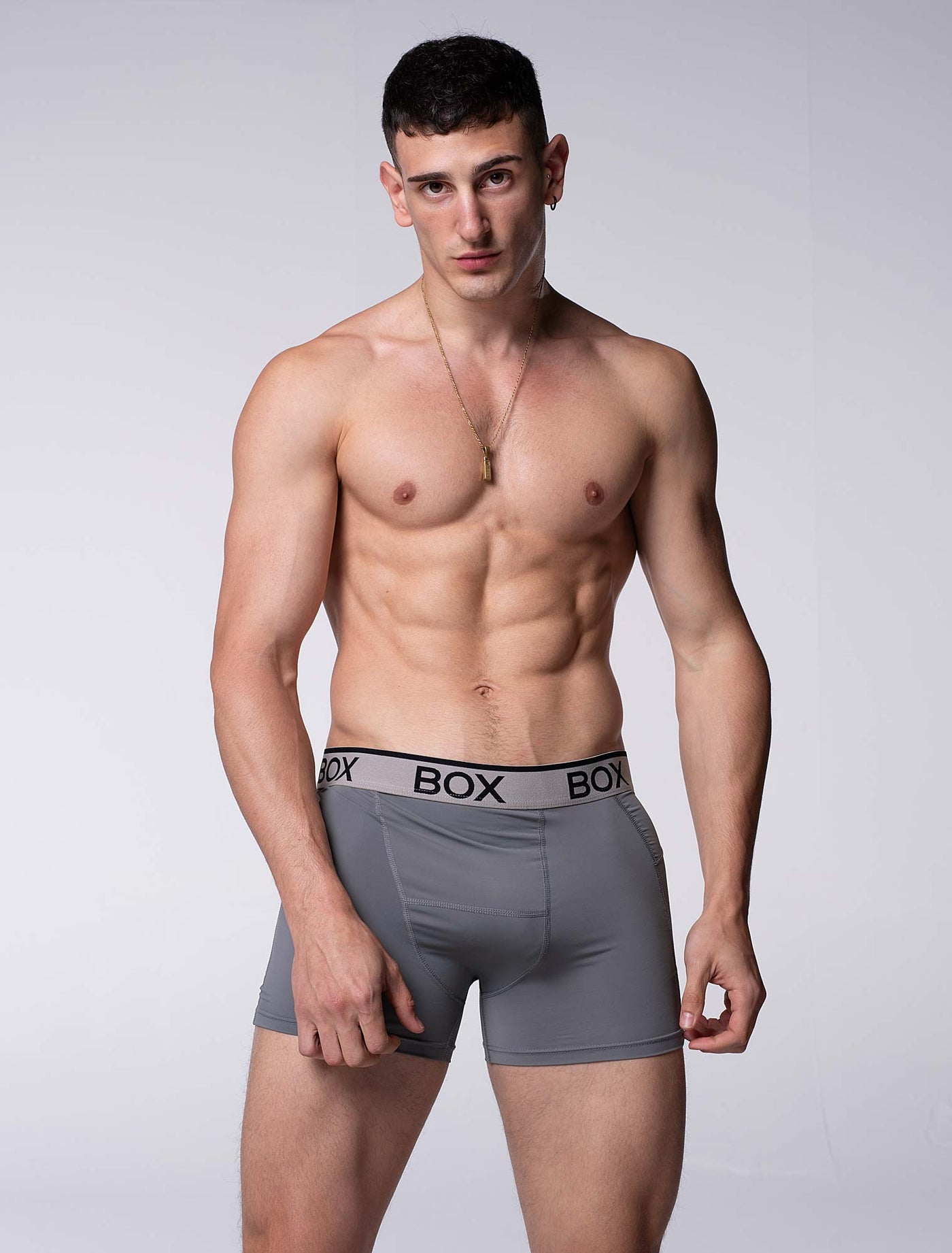 Mens Sports Boxers - Endurance Grey - boxmenswear - {{variant_title}}