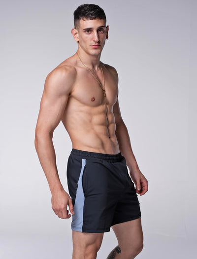 Mesh Panel Sports Shorts - Vesuvius - boxmenswear - {{variant_title}}