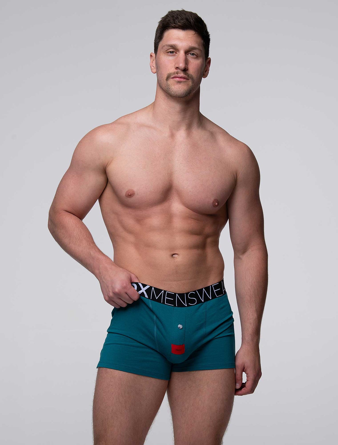 Button-up Boxers - Tease Me Teal - boxmenswear - {{variant_title}}