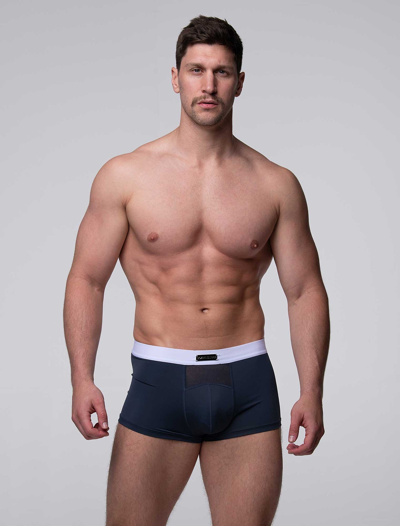 Mens Curved Mesh Boxers - Navy - boxmenswear - {{variant_title}}