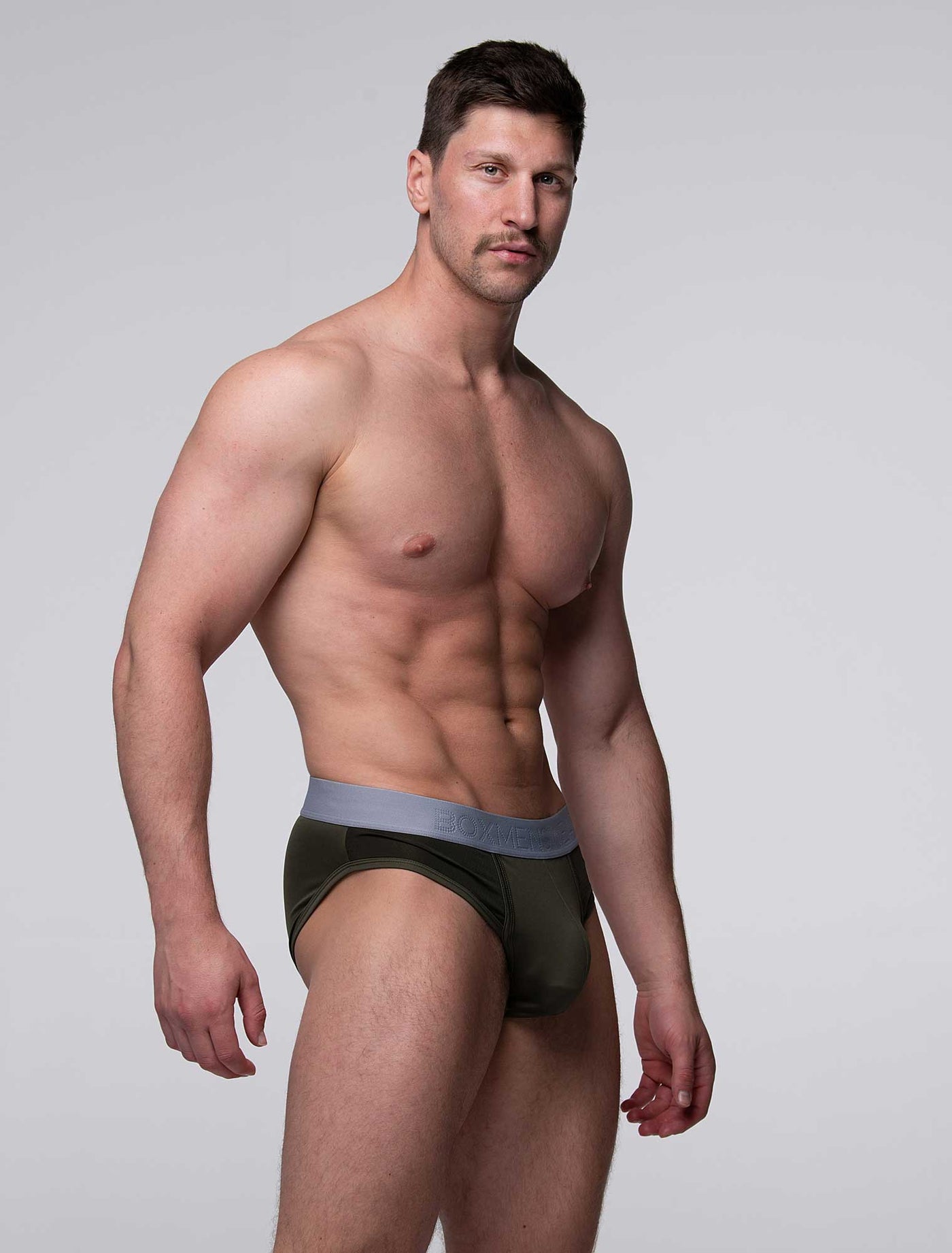 Mesh Panel Briefs - Château Green - boxmenswear - {{variant_title}}