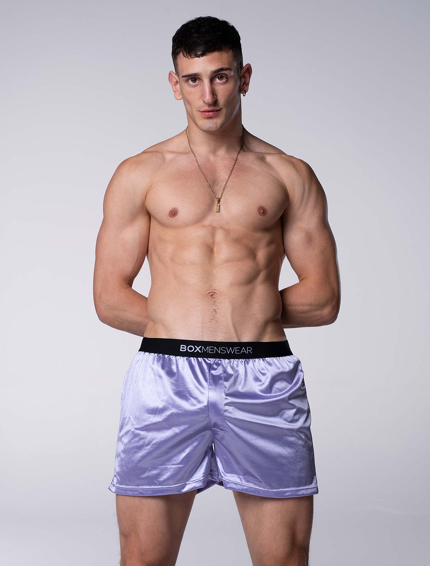 Silk Decline Boxer Shorts - Illustrious Lavender - boxmenswear - {{variant_title}}