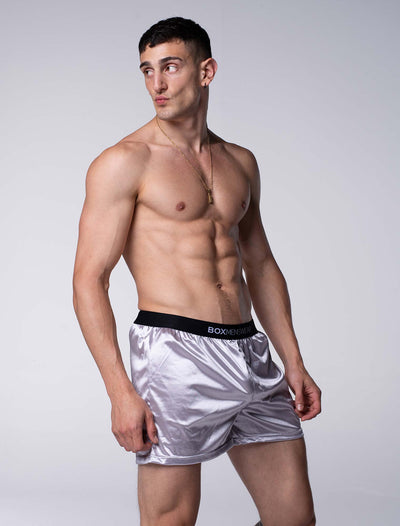 Silk Decline Boxer Shorts - Splendid Grey - boxmenswear - {{variant_title}}