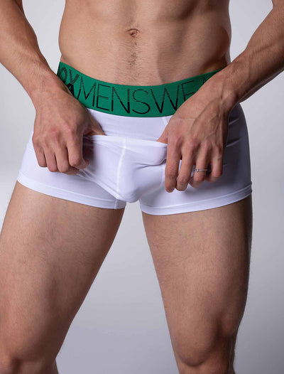 Mens Arched Keyhole Boxers - Enigma Green - boxmenswear - {{variant_title}}