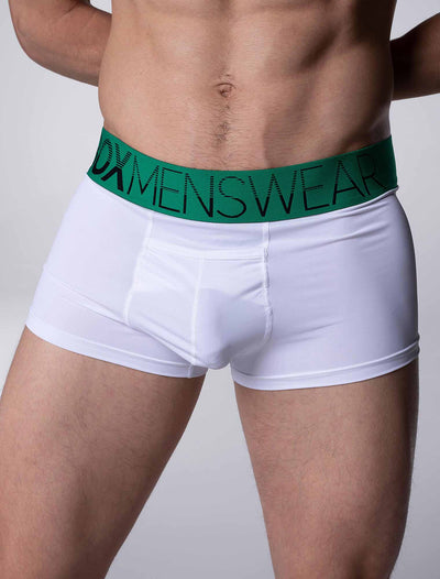 Mens Arched Keyhole Boxers - Enigma Green - boxmenswear - {{variant_title}}