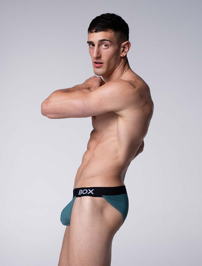 V-Shape Briefs - Soft Teal - boxmenswear - {{variant_title}}