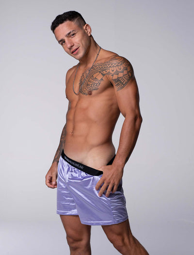 Silk Decline Boxer Shorts - Illustrious Lavender - boxmenswear - {{variant_title}}