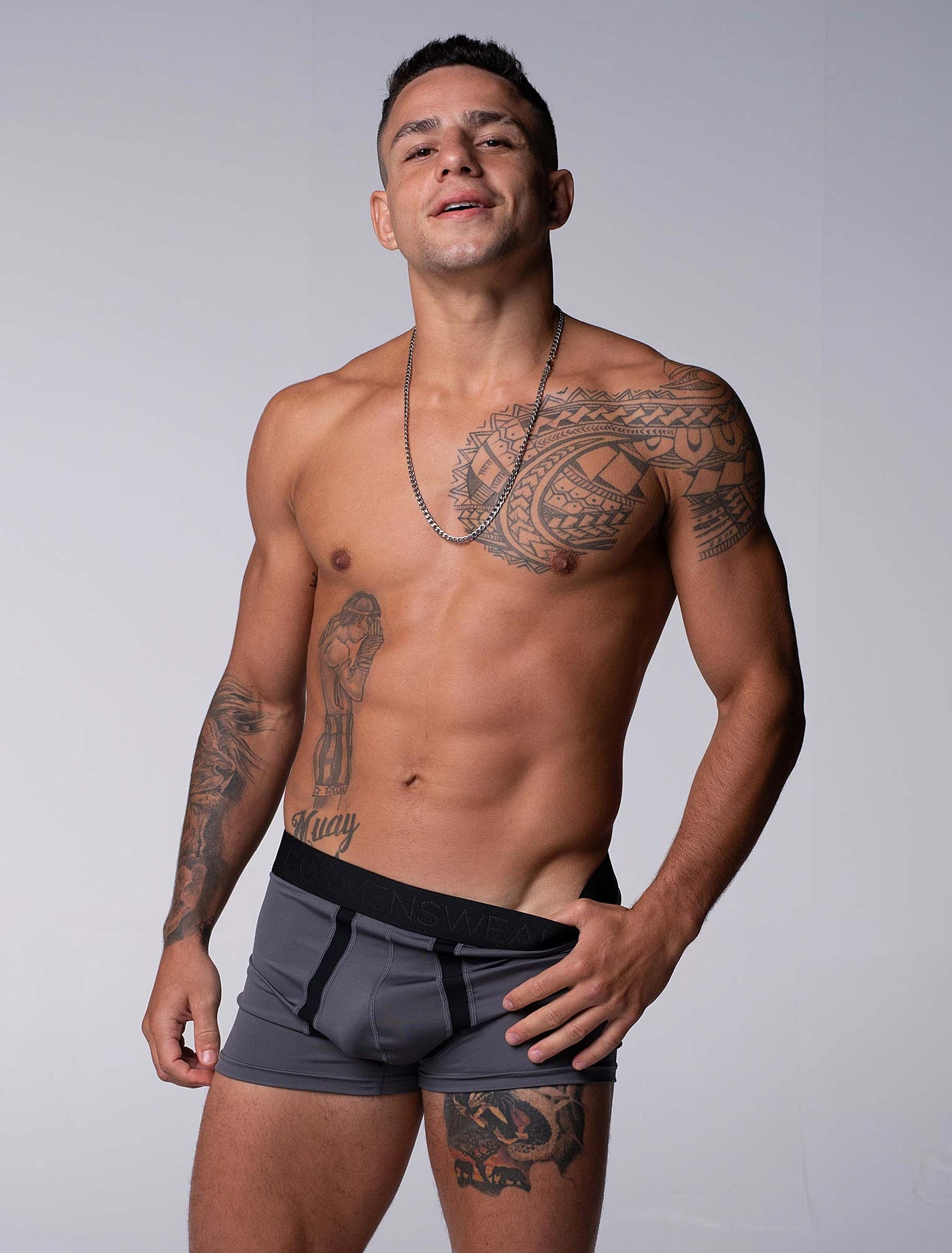 Motion Mesh Boxers - Grey - boxmenswear - {{variant_title}}