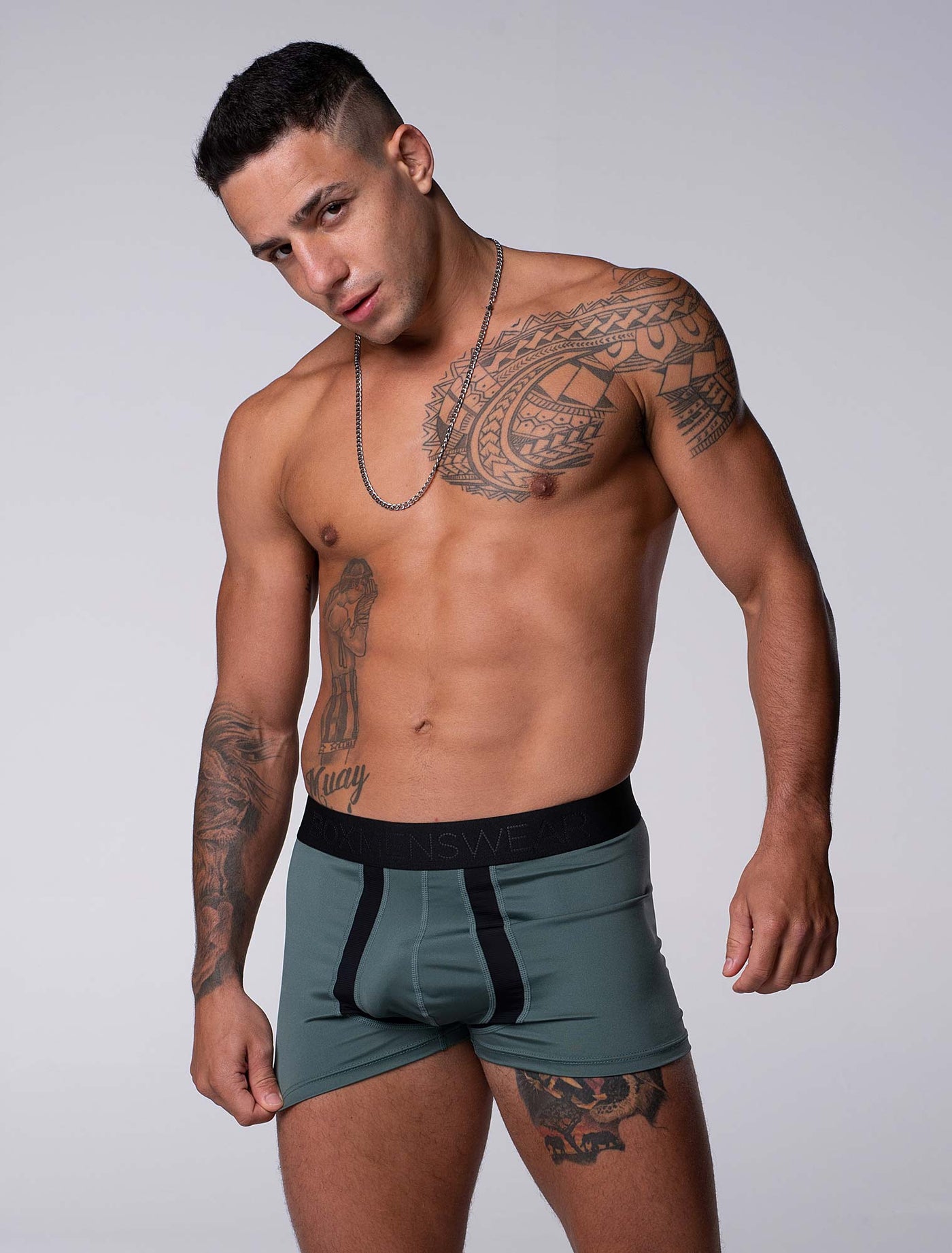 Motion Mesh Boxers - Military Green - boxmenswear - {{variant_title}}