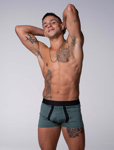 Motion Mesh Boxers - Military Green - boxmenswear - {{variant_title}}