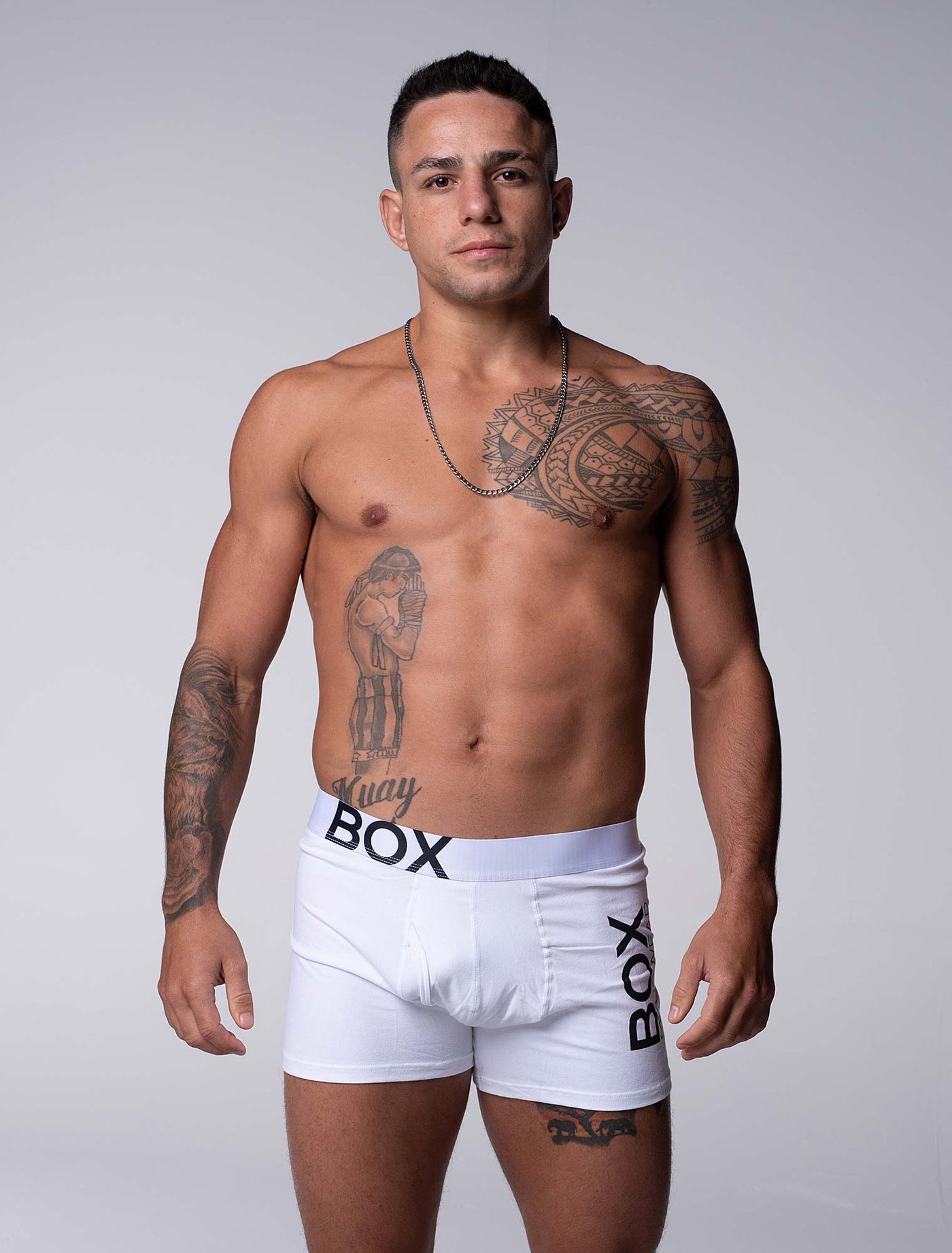 Mens White Boxers - boxmenswear - {{variant_title}}