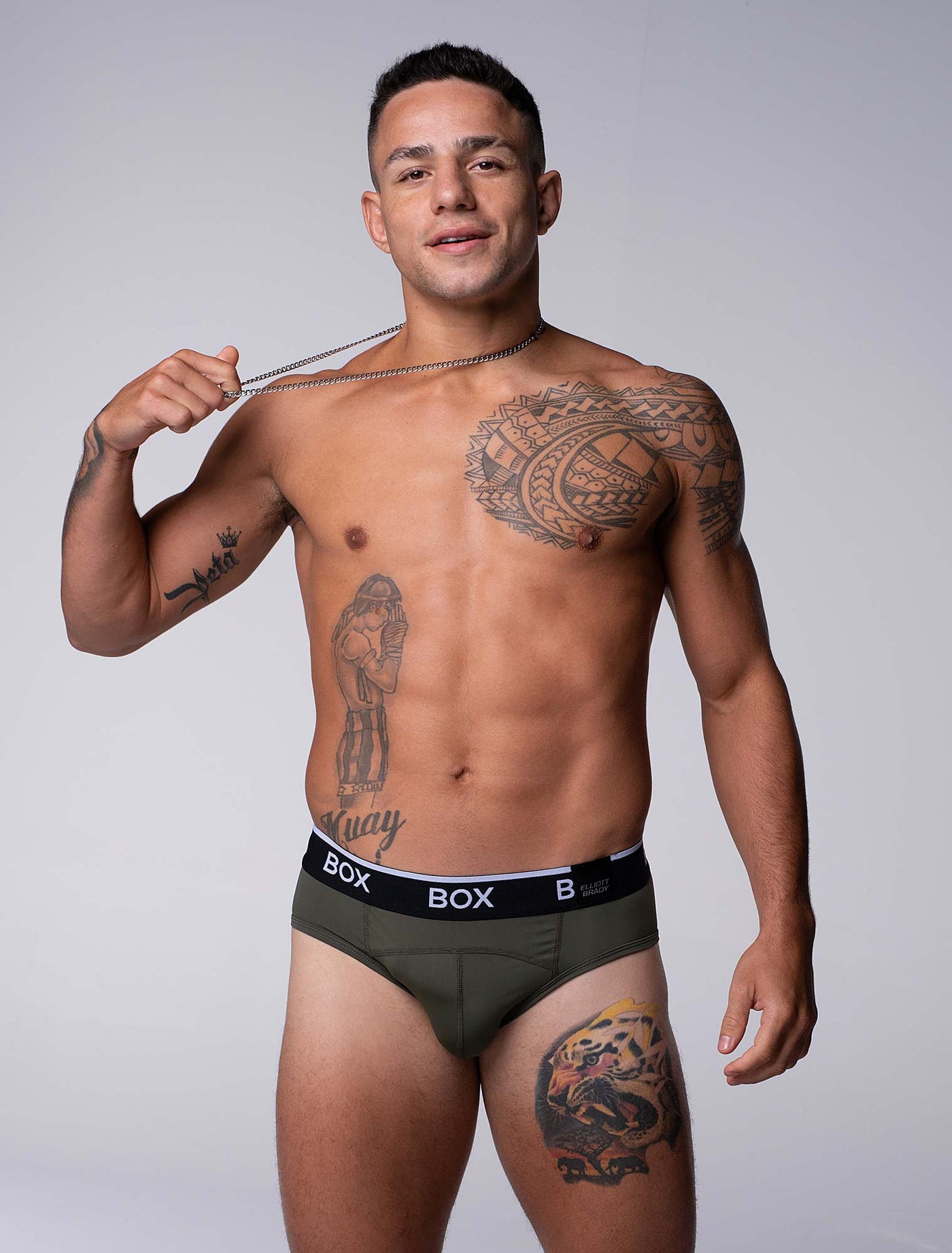 Box x Elliott: Elite Briefs - Chic Khaki - boxmenswear - {{variant_title}}