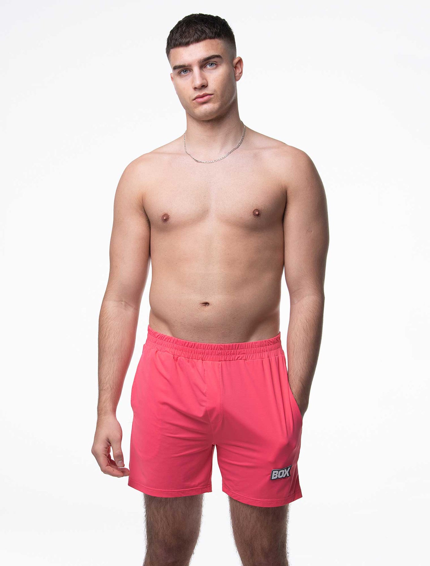 Mesh Football Shorts - Mascot Pink - boxmenswear - {{variant_title}}