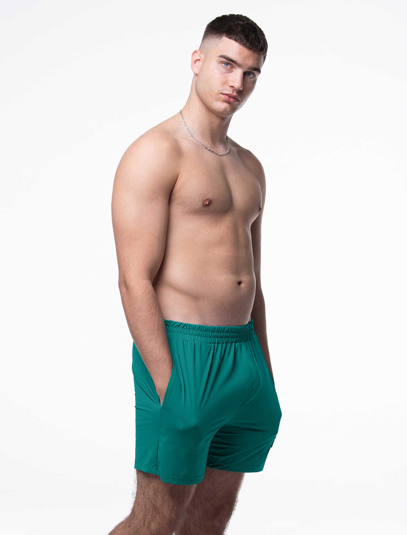 Mesh Football Shorts - Tactical Teal - boxmenswear - {{variant_title}}