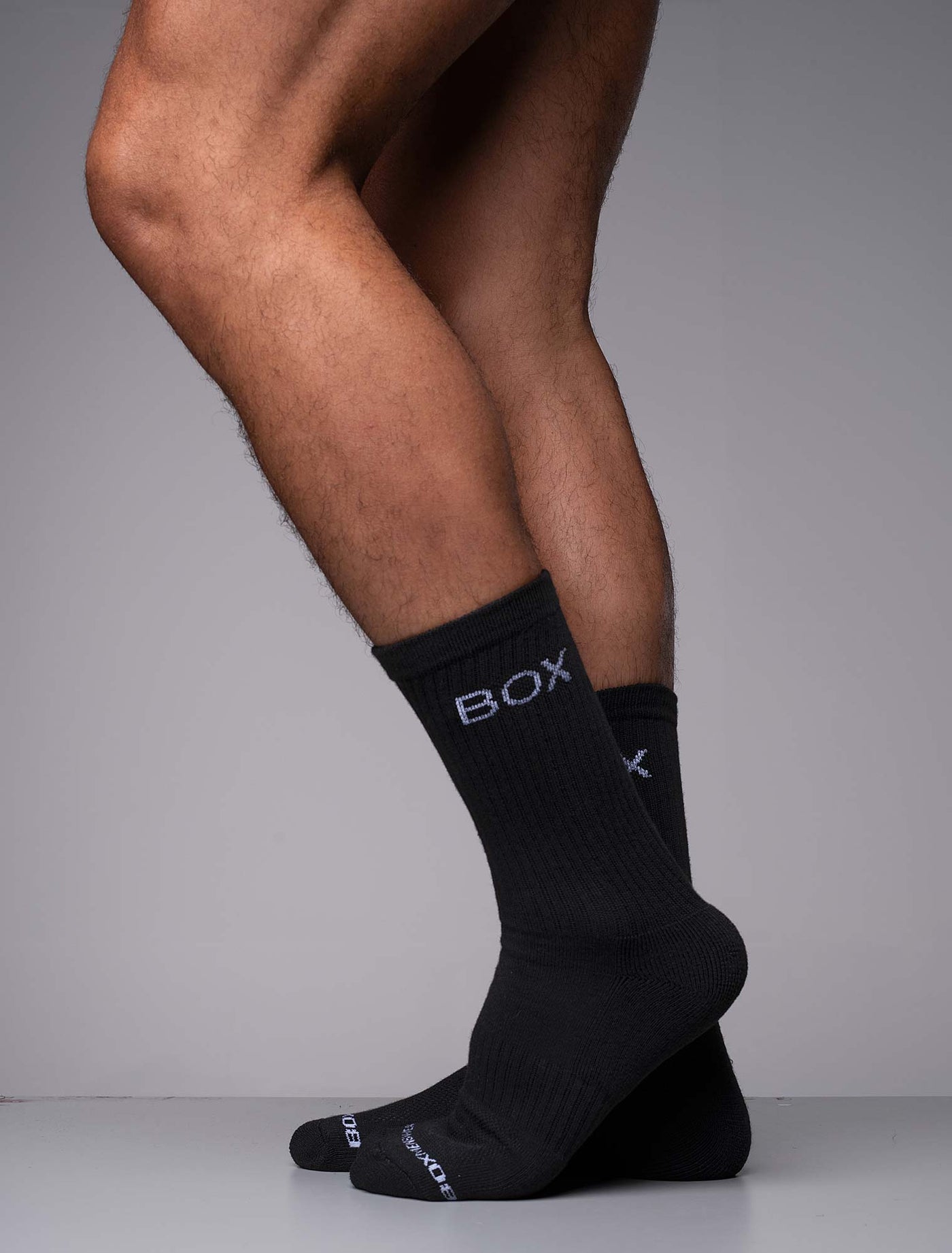 Essentials Rib Crew Socks - Black - boxmenswear - {{variant_title}}