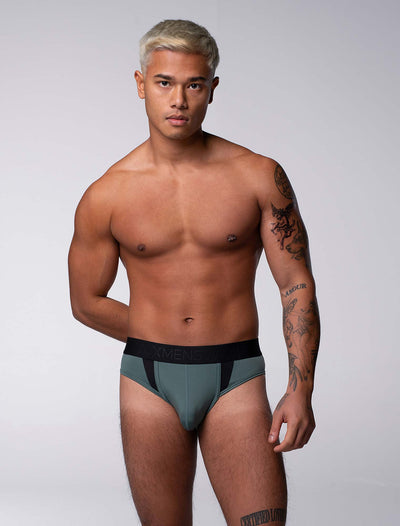 Motion Mesh Briefs - Military Green - boxmenswear - {{variant_title}}