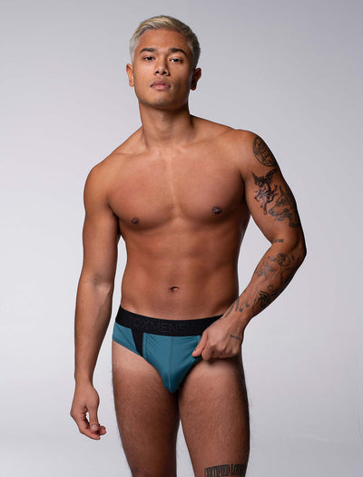 Motion Mesh Briefs - Aqua - boxmenswear - {{variant_title}}