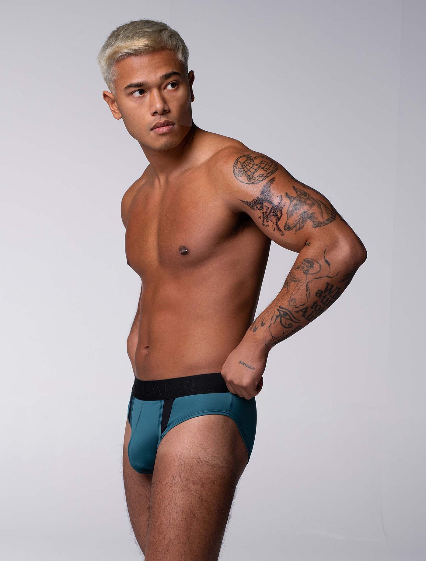 Motion Mesh Briefs - Aqua - boxmenswear - {{variant_title}}