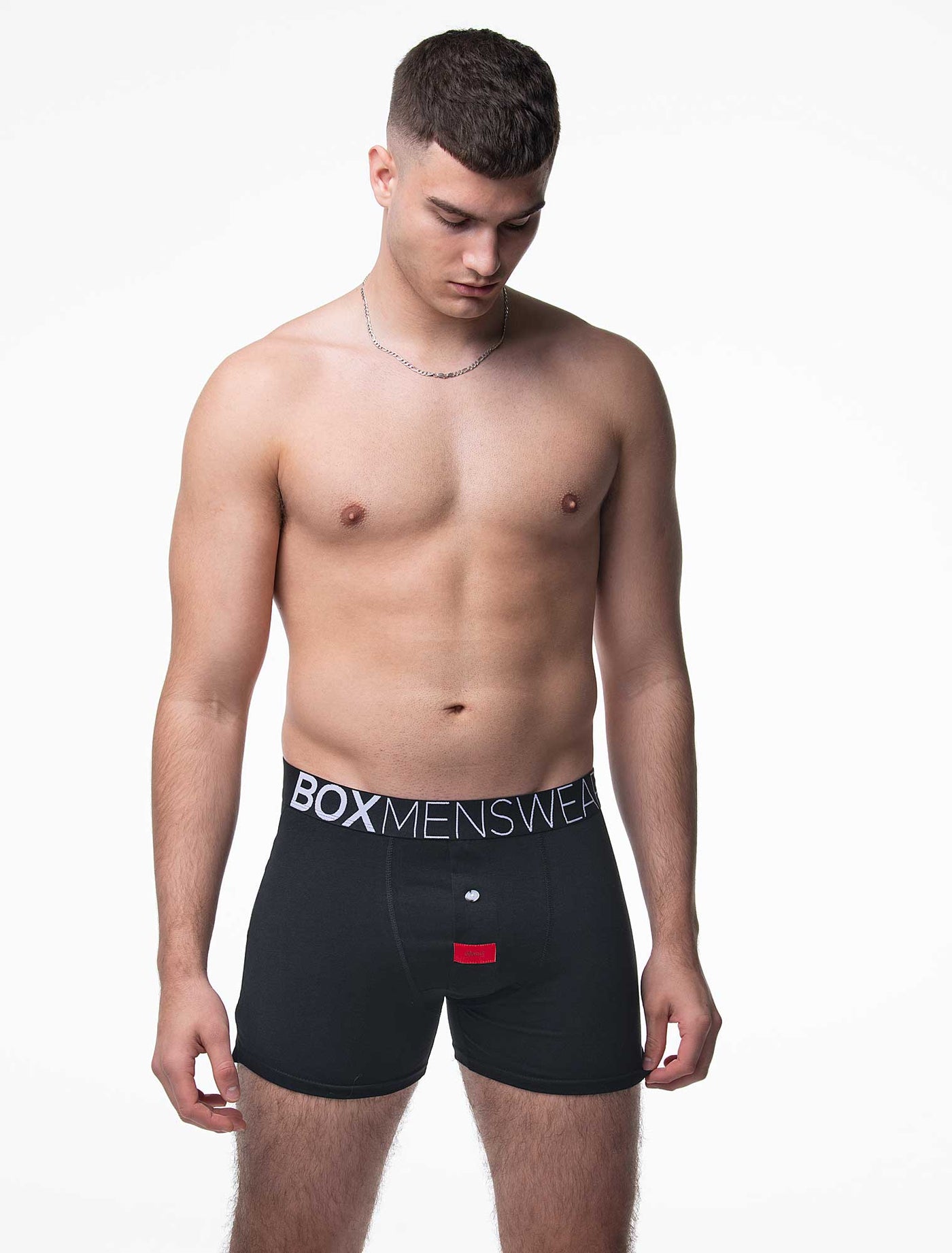 Button-up Boxers - Black Gala - boxmenswear - {{variant_title}}