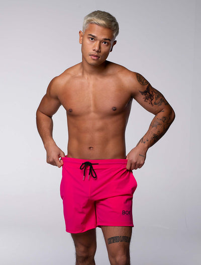 "The Fit" Sports Shorts - Fluorescent Pink - boxmenswear - {{variant_title}}