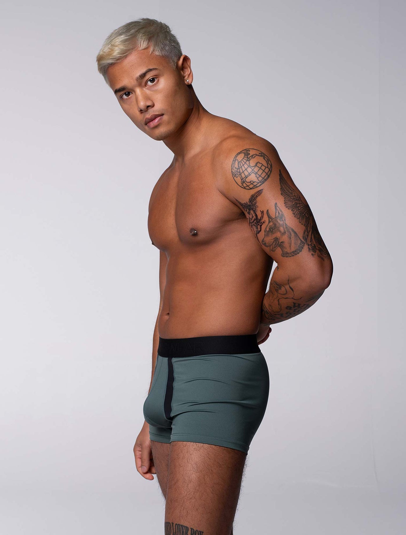 Motion Mesh Boxers - Military Green - boxmenswear - {{variant_title}}