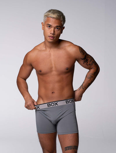 Mens Sports Boxers - Endurance Grey - boxmenswear - {{variant_title}}