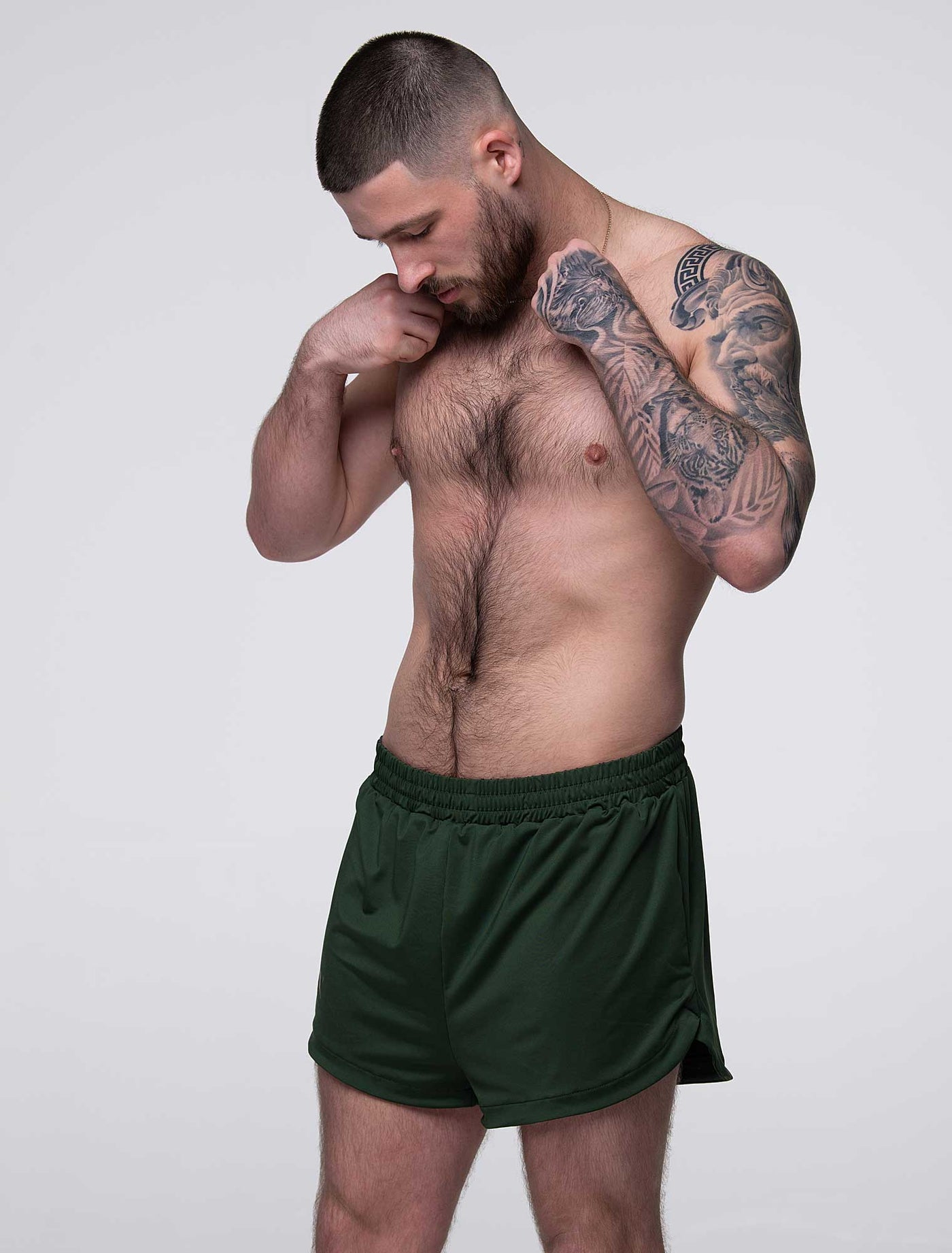 Compound Jock Shorts - Military Green - boxmenswear - {{variant_title}}