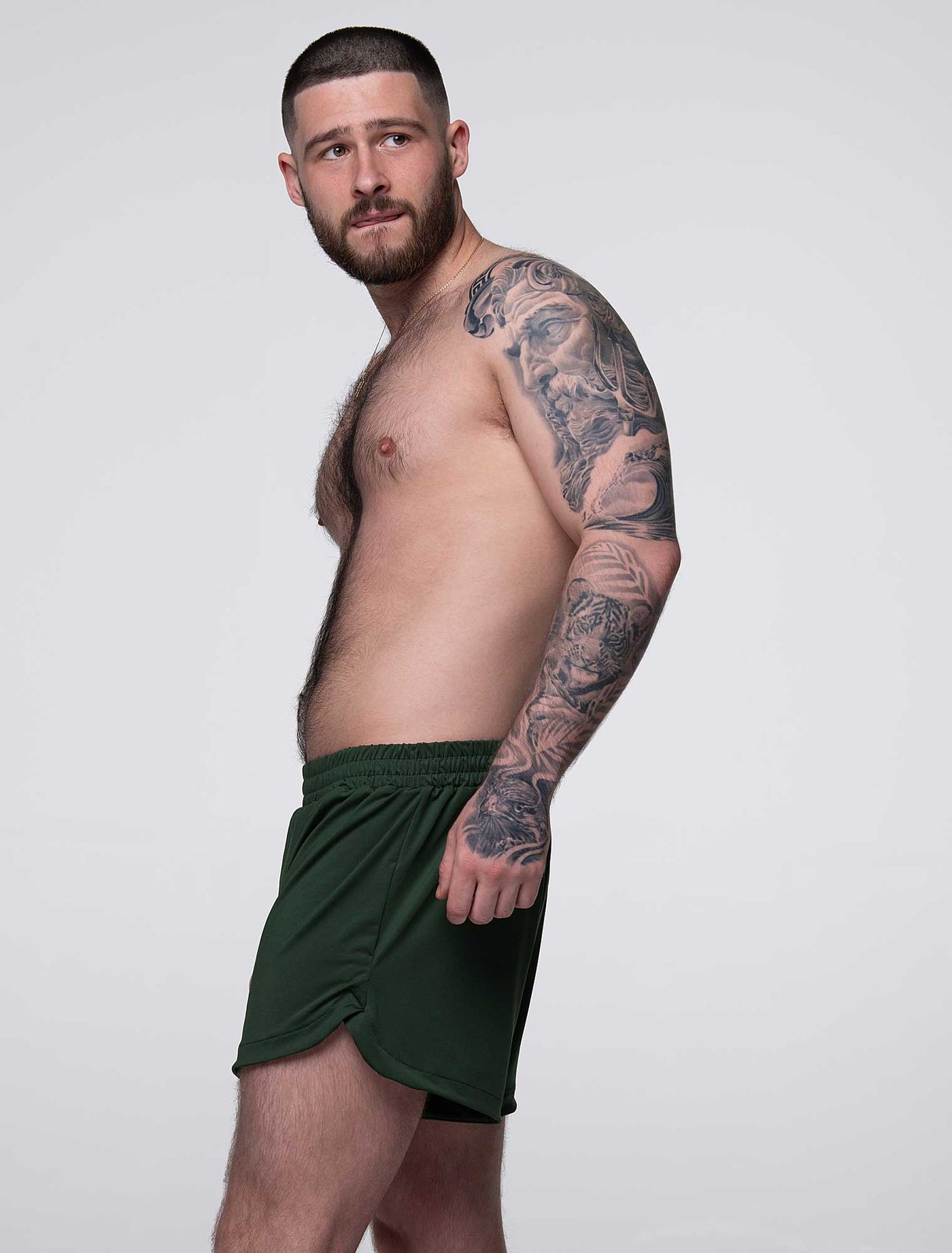 Compound Jock Shorts - Military Green - boxmenswear - {{variant_title}}