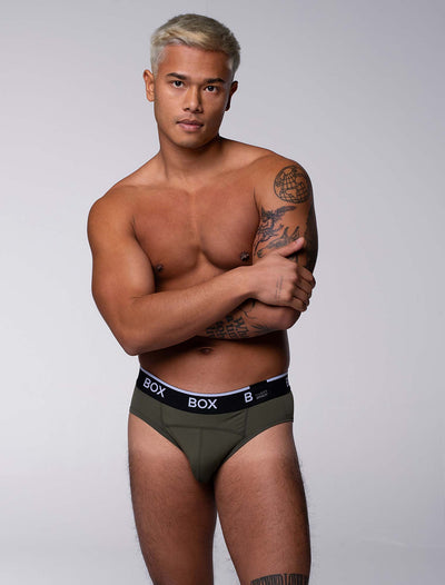 Box x Elliott: Elite Briefs - Chic Khaki - boxmenswear - {{variant_title}}