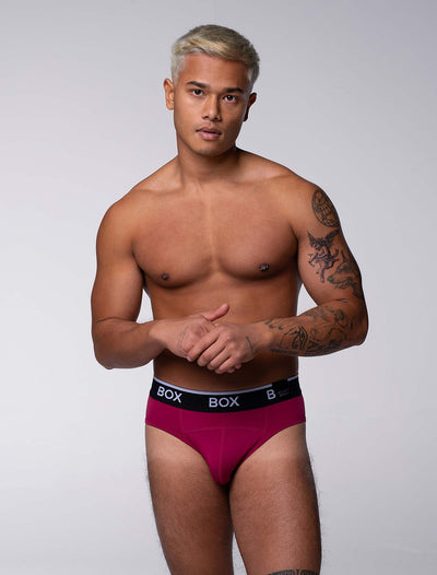 Box x Elliott: Elite Briefs - Rich Burgundy - boxmenswear - {{variant_title}}