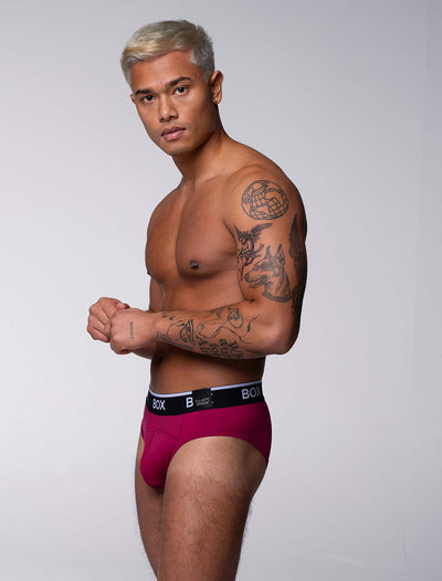 Box x Elliott: Elite Briefs - Rich Burgundy - boxmenswear - {{variant_title}}