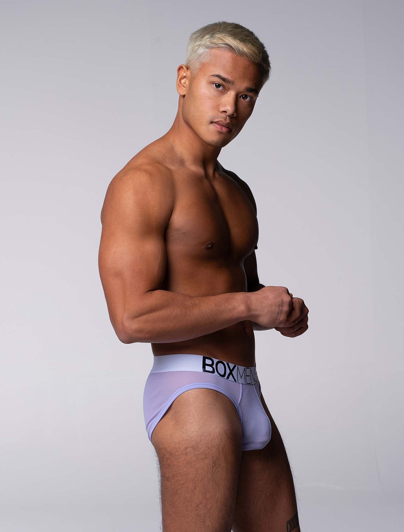 All Over Mesh Briefs - Soft Lavender - boxmenswear - {{variant_title}}