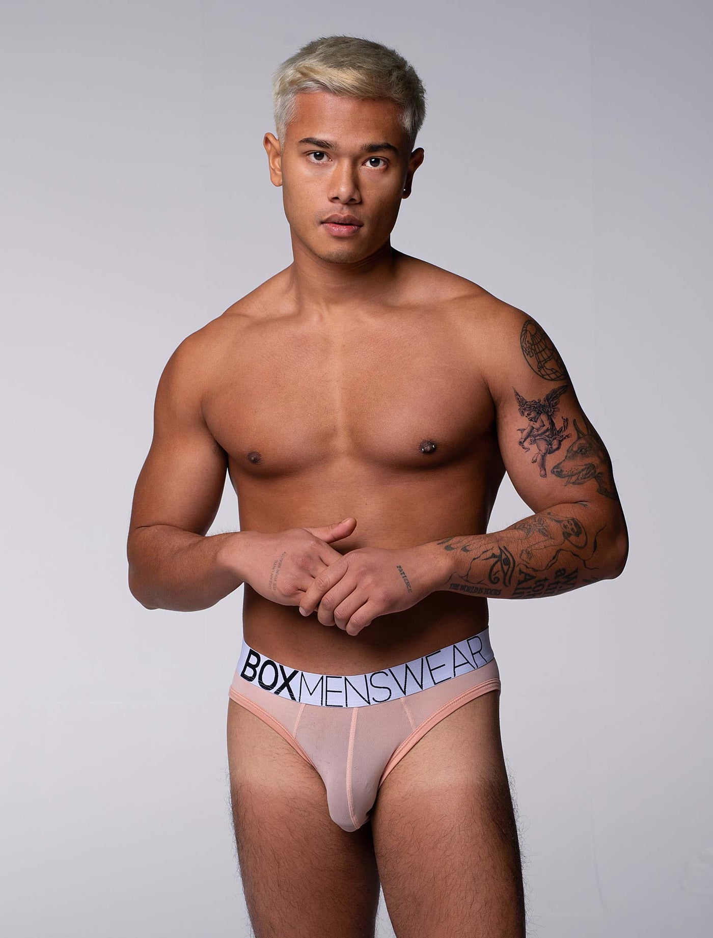 All Over Mesh Briefs - Nearly Nude - boxmenswear - {{variant_title}}