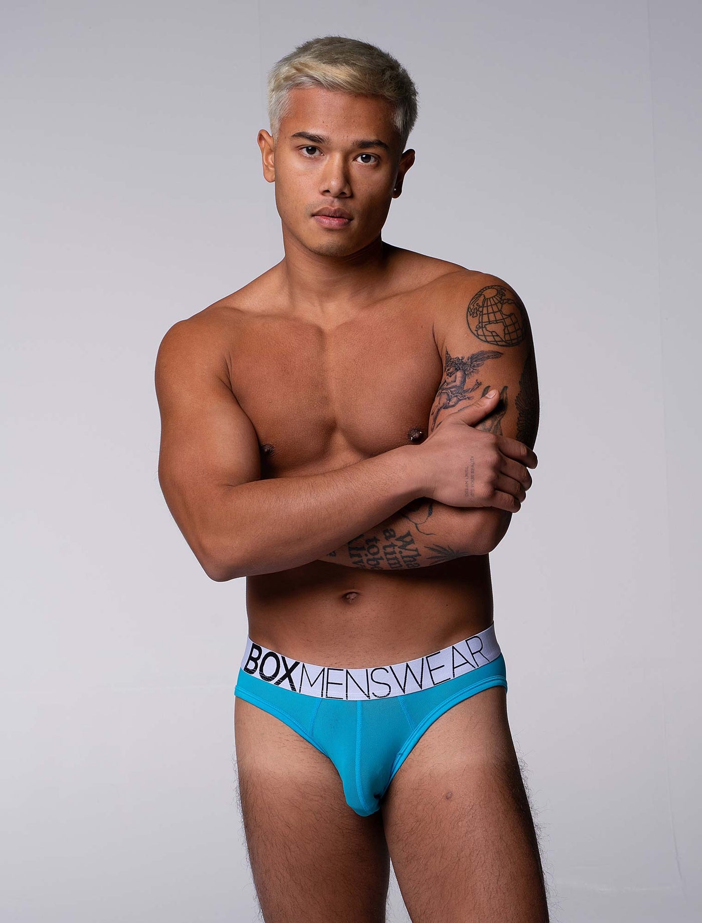 All Over Mesh Briefs - Blue Me - boxmenswear - {{variant_title}}