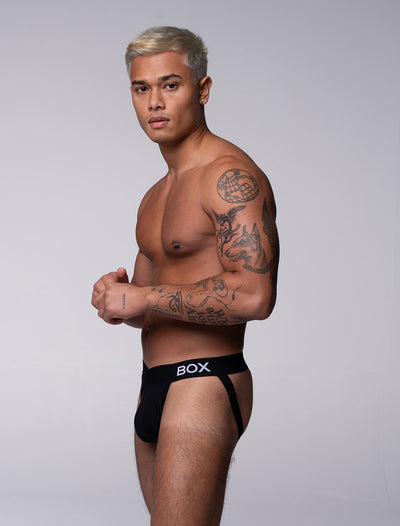 V-Shape Jockstrap - Hard Black - boxmenswear - {{variant_title}}